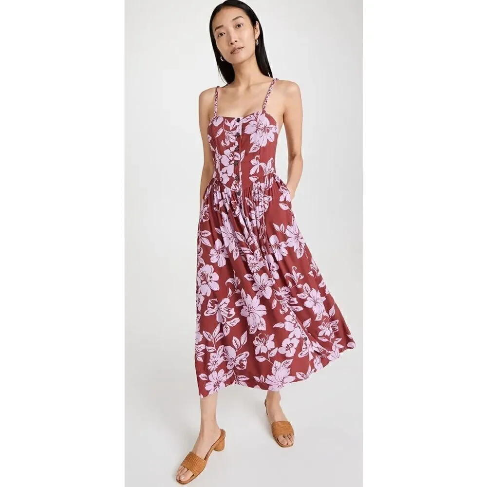 Free People The Perfect Sundress in Watermelon NWT Size XL